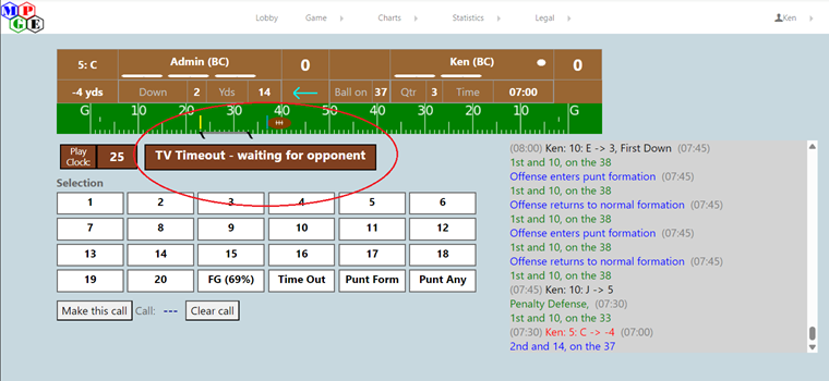 Image with TV Timeout still in progress notification